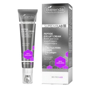 Bielenda Supremelab Bio-Tech, Krem pod oczy wypełniająco-rozjaśniający, 15 ml