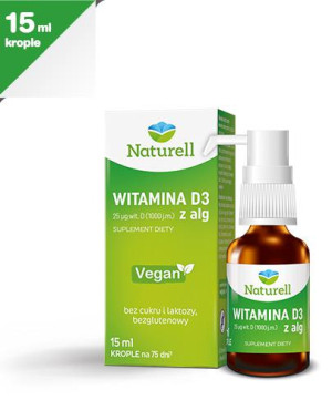 Naturell Witamina D3 z alg, 15 ml