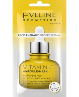 Eveline Face Therapy Professional Ampoule-mask Kremowo-żelowa maseczka Vitamin C, 8 ml