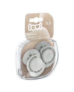 Lovi Harmony Boy Smoczek silikonowy dynamiczny 0-3 m 22/905 boy, 2 sztuki