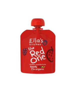 Ella's Kitchen BIO RED ONE Puree owocowe z truskawką dla dzieci po 6. miesiącu życia, 90 g
