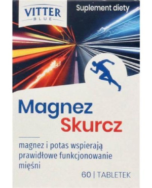 VITTER BLUE Magnez Skurcz, 60 tabletek