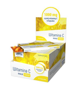 Vitter Blue Witamina C Max 1000, kapsułki, 10 sztuk