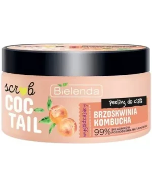 Bielenda Coctail Scrub wygładzający peeling do ciała brzoskwinia + kombucha 350 g
