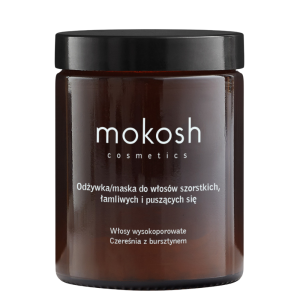 MOKOSH Odżywka maska do włosów szorstkich, łamliwych i puszących się Czereśnia z bursztynem, 180 ml