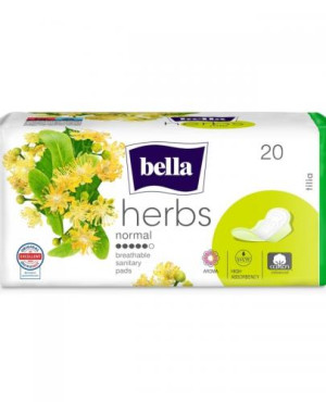 Bella Herbs Tilia, Podpaski higieniczne normal, 20 sztuk
