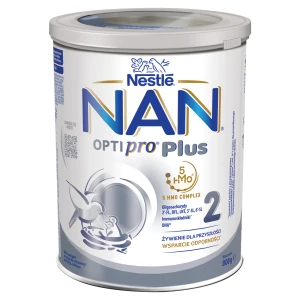 Nestle Nan Optipro Plus 2, 5 HMO, mleko następne dla niemowląt powyżej 6. miesiąca, 800 g