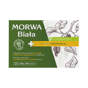 Morwa biała + chrom i witamina B6, kapsułki, 60 sztuk