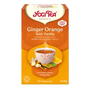 Yogi Tea Organic GINGER ORANGE WITH VANILLA imbirowo - pomarańczowa z wanilią bio - 17 sasz. - cena, opinie, właściwości