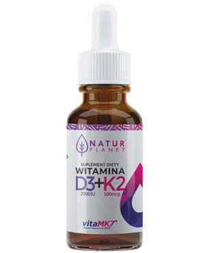 NATUR PLANET Witamina D3 + K2MK7 FORTE - 30 ml