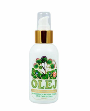 Nami Olej z korzenia łopianu z ziołami do pielęgnacji włosów, twarzy oraz całego ciała - 100 ml - cena, opinie, właściwości