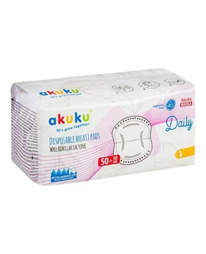 Akuku Wkładki laktacyjne Daily A0160, 60 sztuk