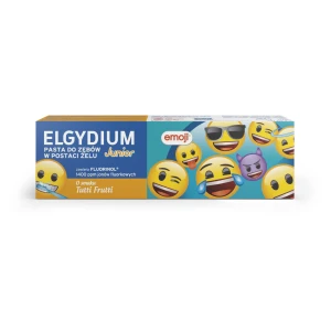 Elgydium Emoji Junior Tutti Frutti, Pasta do zębów dla dzieci 7-12 lat, 50 ml