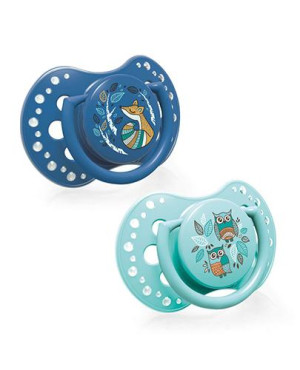 Lovi Folky Smoczek dynamiczny 3-6 m 22/842 dla chłopca, 2 sztuki