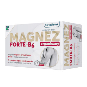 Magnez Organiczny Forte+B6, tabletki, 50 sztuk