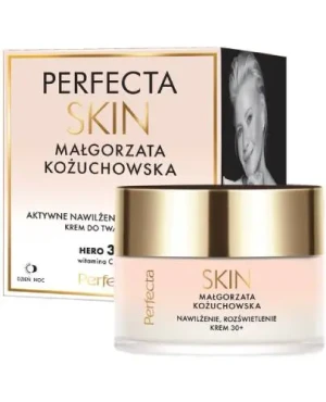Perfecta Skin, Krem do twarzy nawilżająco-rozświetlający na dzień i noc 30+, 50 ml