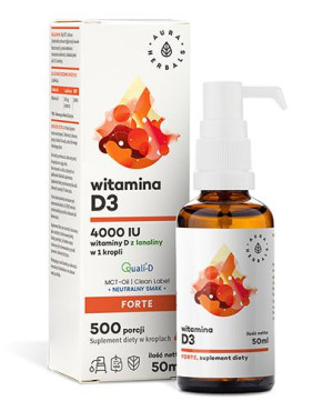 Aura Herbals Witamina D3 4000 IU Forte, 50 ml