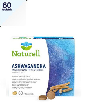 Naturell Ashwagandha, tabletki, 60 sztuk