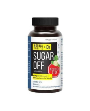 Sugar Off Morwa Forte + D3, 60 kapsułek