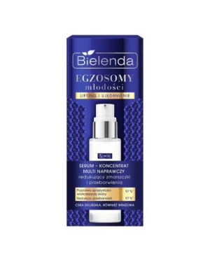 Bielenda Egzosomy Młodości, Serum-koncentrat multi naprawczy na noc, redukujący zmarszczki i przebarwienia, 30 ml