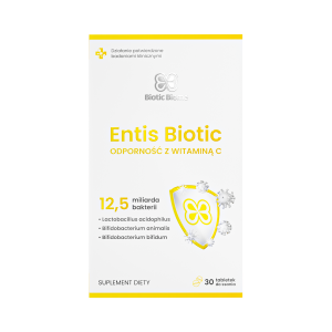 Biotic Biome Entis Biotic Odporność z Witaminą C, tabletki do ssania, 30 sztuk