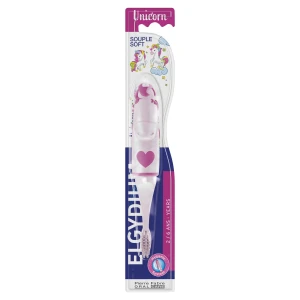 Elgydium Unicorn szczoteczka do zębów dla dzieci w wieku 2-6 lat, 1 sztuka