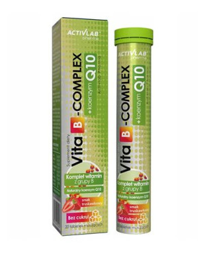 Activlab Pharma Vita B-complex + Koenzym Q10, 20 tabletek musujących
