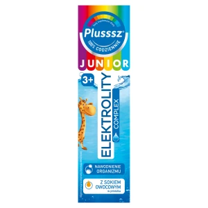 Plusssz Junior Elektrolity Complex, tabletki musujące, 20 sztuk