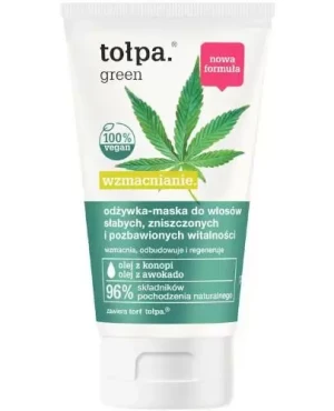 Tołpa Green Wzmacnianie odżywka-maska do włosów słabych, zniszczonych i pozbawionych witalności 150 ml