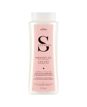 Joanna Sensual, kremowy żel pod prysznic proteiny jedwabiu i kompleks witamin, 500 ml