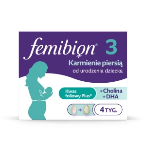 Femibion 3 Karmienie piersią, tabletki powlekane + kapsułki miękkie, 28 sztuk + 28 sztuk