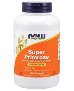 NOW Foods Super Primrose 1300 mg (olej z nasion wiesiołka) 120 kapsułek