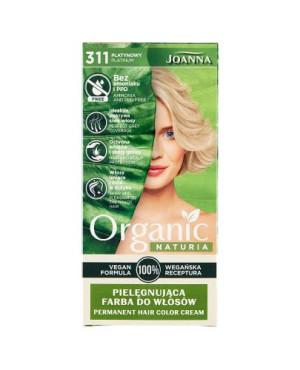 JOANNA NATURIA ORGANIC Pielęgnująca farba do włosów 311 PLATYNOWY, 1 szt.