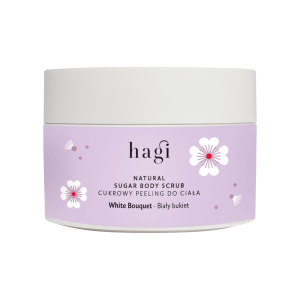 Hagi Biały Bukiet, peeling cukrowy do ciała, 200 g