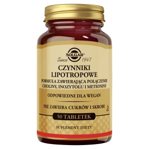 Solgar Czynniki Lipotropowe, tabletki, 50 sztuk