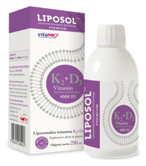 Liposol, Liposomalna Witamina K2 (Vita MK7), 100 uq + D3 4000 IU, 250 ml