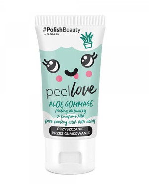 Flos-Lek Peellove Aloe Gommage, peeling do twarzy z kwasami AHA, 75 ml