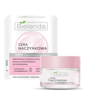 Bielenda, Krem na noc cera naczynkowa, 50 ml