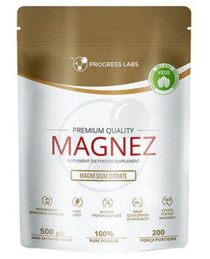 Progress Labs Magnez - 500 g - cena, opinie, właściwości