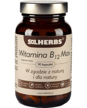 SOLHERBS Witamina B12 MAX, 90 kapsułek