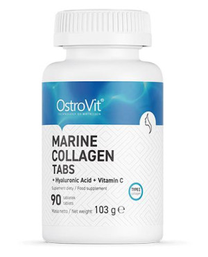 OstroVit Marine Collagen + Hyaluronic Acid + Vitamin C, 90 tabl. cena, opinie, właściwości
