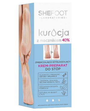 SheFoot Zmiękczająco-wygładzający krem-preparat do stóp mocznik 40%, 75 ml