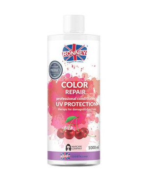 Ronney Professional Conditioner Color Repair Cherry UV Protection Odżywka do włosów farbowanych wiśniowa, 1000 ml