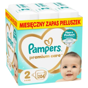 Pampers Premium Care pieluszki rozmiar 2, 4 kg-8 kg, 204 sztuk