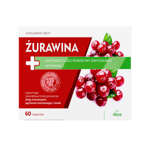 Żurawina, tabletki, 60 sztuk