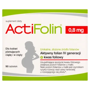 ActiFolin 0,8 mg, tabletki powlekane, 90 sztuk