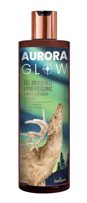 Aurora Glow, żel do kąpieli i pod prysznic, 400 ml