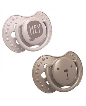 Lovi Hey Smoczek silikonowy dynamiczny 3-6 m 22/886 girl, 2 sztuki