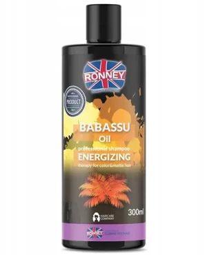 Ronney energetyzujący szampon do włosów farbowanych i matowych olej babassu 300 ml