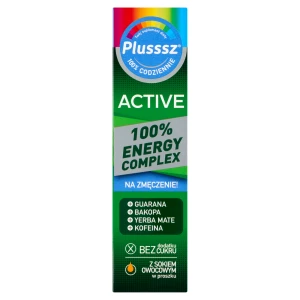 Plusssz Active 100% Energy Complex, tabletki musujące, 20 sztuk